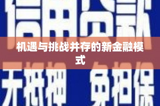 北港机遇与挑战并存的新金融模式