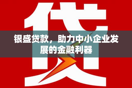 北港银盛贷款，助力中小企业发展的金融利器