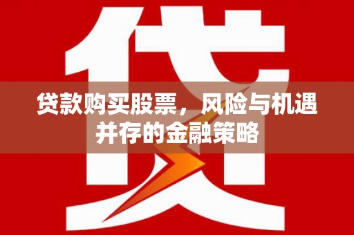 北港贷款购买股票，风险与机遇并存的金融策略