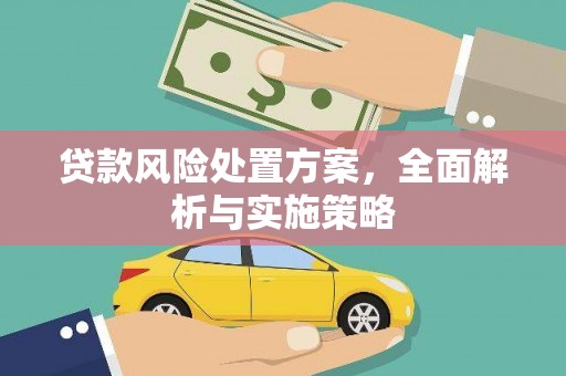 北港贷款风险处置方案，全面解析与实施策略