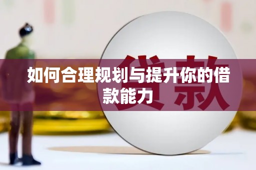 北港如何合理规划与提升你的借款能力